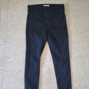 Levi's Premium 720 High Rise Super Skinny Black Jeans